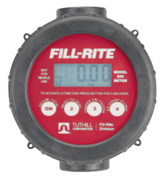 Fill-Rite Digital Flow Meters, 1 in Inlet, 2 gal/min - 20 gal/min (1 EA/CA)