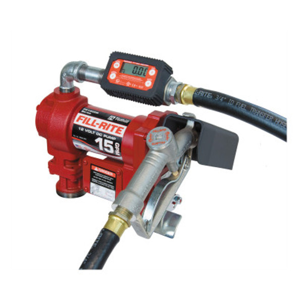 Fill-Rite Rotary Vane Pumps, 12 V, 3/4 in (NPT), 12 ft Hose, 15 gal/min (1 EA/EA)