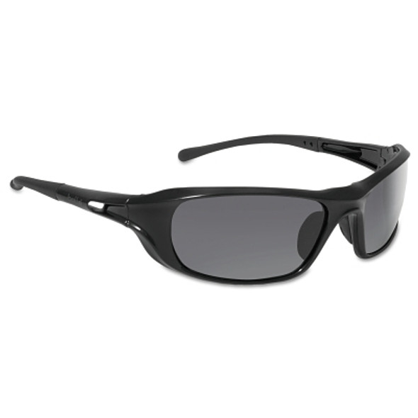 Shadow Series Safety Glasses, Smoke Lens, Anti-Fog, Anti-Scratch, Black Frame (10 PR / BX)