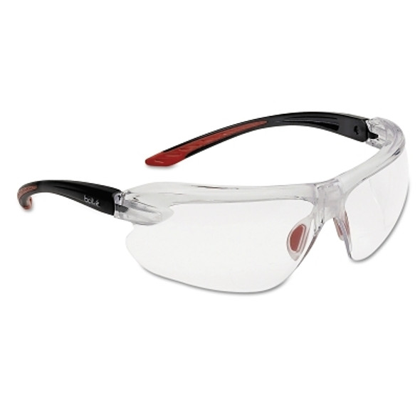 IRI-s Series Safety Glasses, Clear Polycarbonate Lenses, Red/Black, 2 Diopter (10 PR / BX)