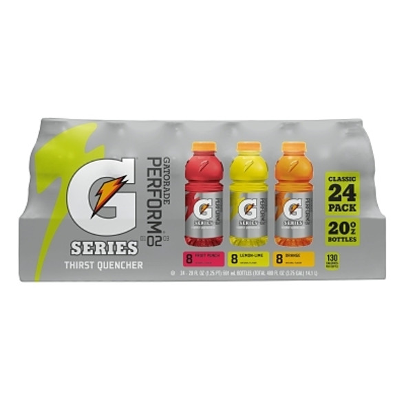 20 oz Wide Mouth Bottle, Lemon-Lime, Assorted Orange, Fruit Punch (24 BO / CA)