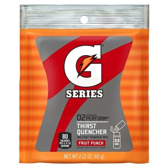 G Series 02 Perform Thirst Quencher Instant Powder, 2.12 oz, Pouch, 32 oz Yield, Fruit Punch (144 EA / CA)