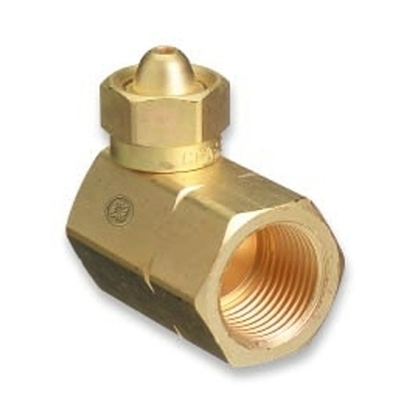 Western Enterprises Brass Cylinder Adaptors, CGA-200 "MC" Acetylene To CGA-510 POL Acetylene 90° (1 EA / EA)