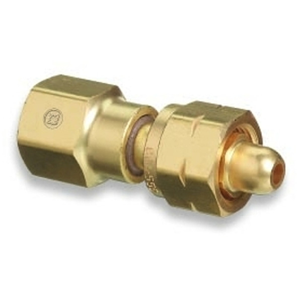 Western Enterprises Brass Cylinder Adaptors, From CGA-555 Propane (LqW) To CGA-580 Nitrogen (1 EA / EA)