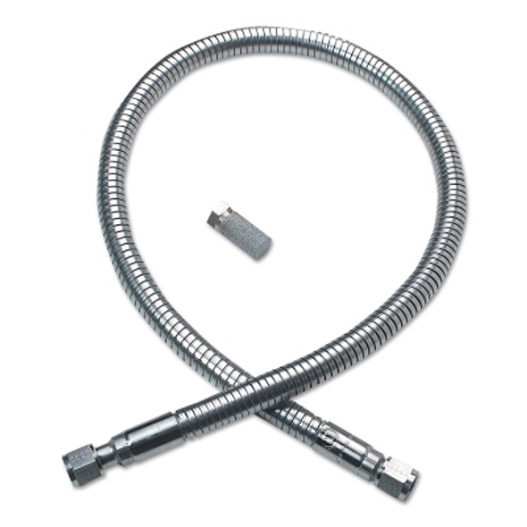 Western Enterprises Cryogenic Transfer Hose, 48 in L, Oxygen, CGA Flare Tube End (1 EA / EA)