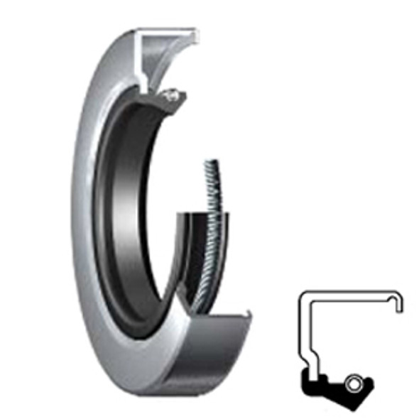 CR Seals 30X45X8 CRS1 V Single Lip Oil Seal - Solid, 30 mm Shaft, 45 mm OD, 8 mm Width, CRS1 Design, Fluoro Rubber (FKM) Lip Material