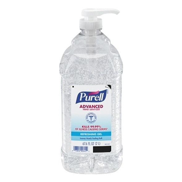PURELL Advanced Hand Sanitizer Gel Bottle, Pump, 2 L, Citrus (4 BO / CA)