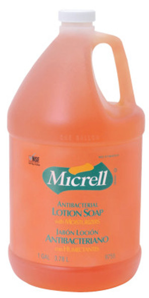 Gojo MICRELL Antibacterial Lotion Soaps, Pour Bottle, 1 gal (4 GA/EA)