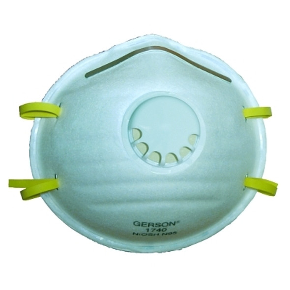 N95 Particulate Respirators, Nose and Mouth, Non-Oil Particulates (10 EA / BX)