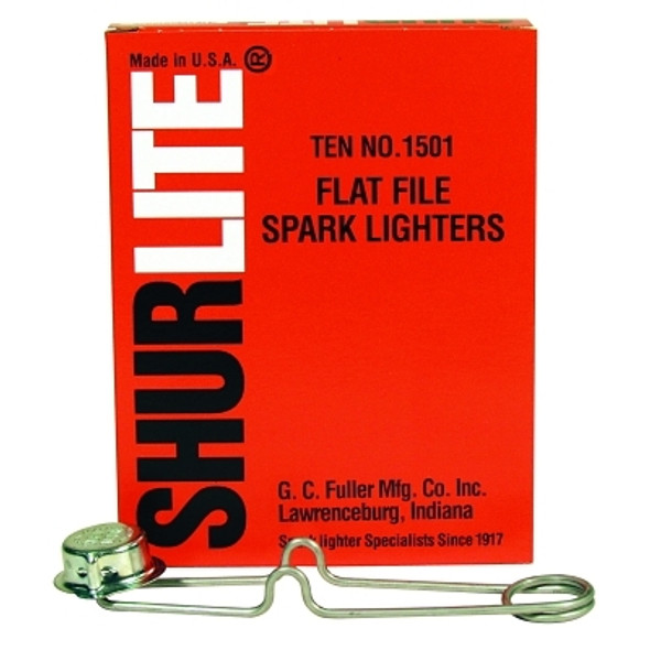 GC Fuller Shurlite Spark Lighter, Flat Lighter with Round Cup Design (10 EA / BOX)