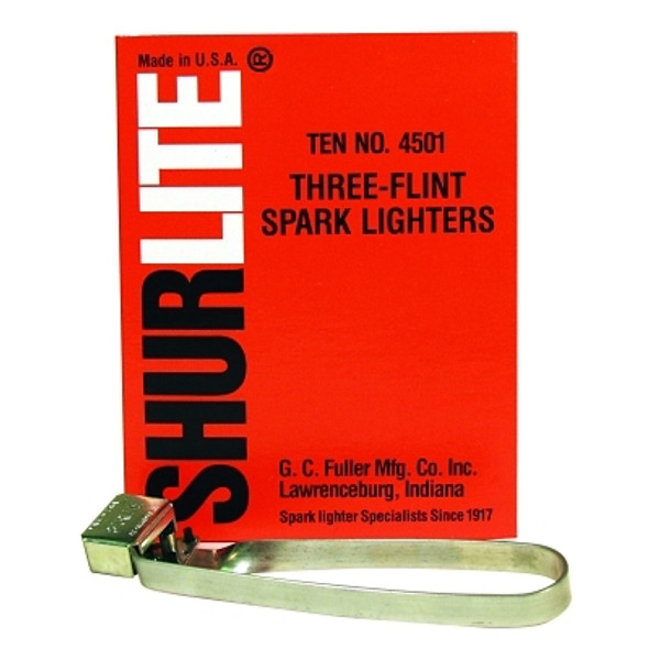 GC Fuller Shurlite Spark Lighter, Three-Flint Lighter with Attached Flints (1 EA / EA)