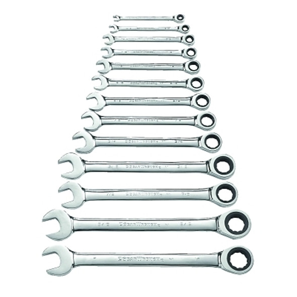 GEARWRENCH 13 Pc Combination Ratcheting Wrench Set, Inch (1 ST / ST)