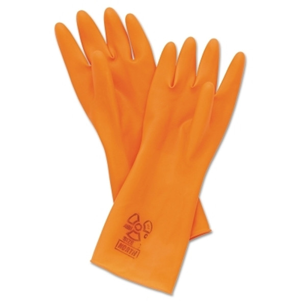 Anti-Contamination Gloves, Size 11, Orange (12 PR / DZ)