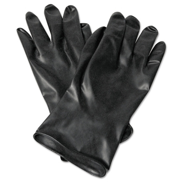 Chemical Resistant Butyl Gloves, Size 7, Black, 13 mil, Smooth (1 PR / PR)