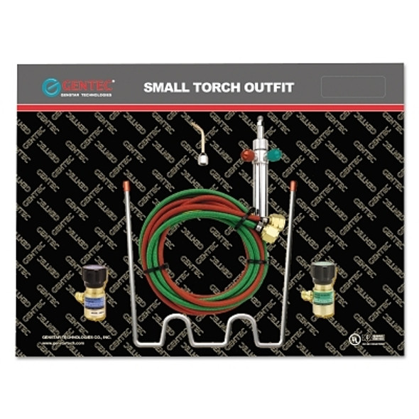 Gentec Small Torch Kit, Propane, Handle, Tip, Hose, Oxygen and Fuel Regulator, Carrier (1 EA / EA)