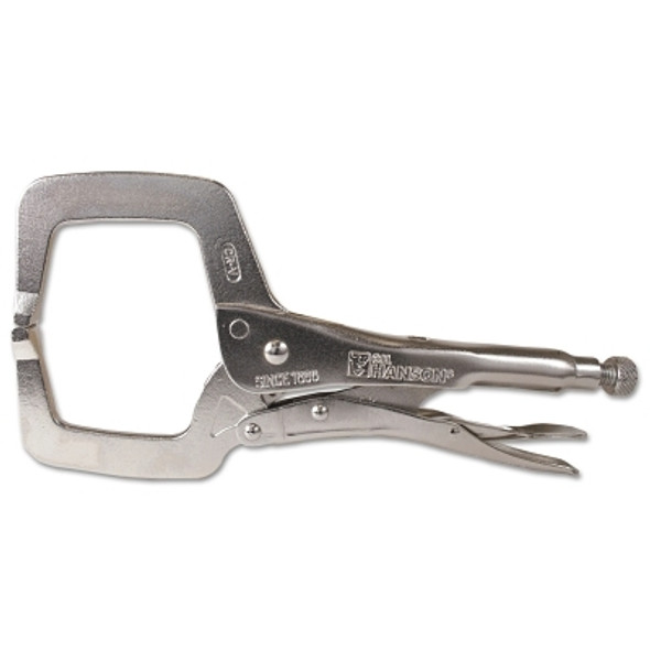 Locking C-Clamps, Locking Grip, 3 1/4 in Throat Depth (1 EA)