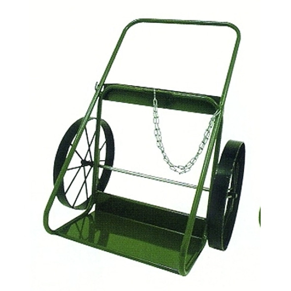 Saf-T-Cart 400 Series Carts, Holds 9.5"-12.5" dia. Cylinders, 20 in Steel Wheels, 33" W (1 EA / EA)