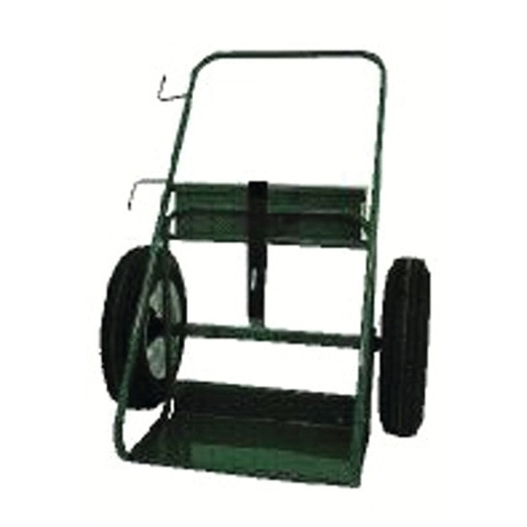 Saf-T-Cart 400 Series Carts, 2 Cylinder,  9.5"-12.5" dia., 16" Pneum. Wheels, w/Toolbox (1 EA / EA)