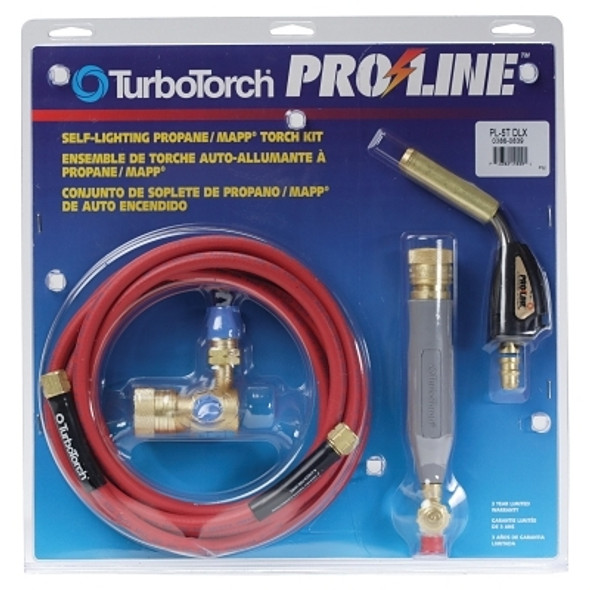 TurboTorch Torch Kit Swirls, RL-P Regulator; CGA-510; H-4 Rear Valve Handle; H-12 Hose; PL-5T Tip, MAPP; Propane (1 KT / KT)
