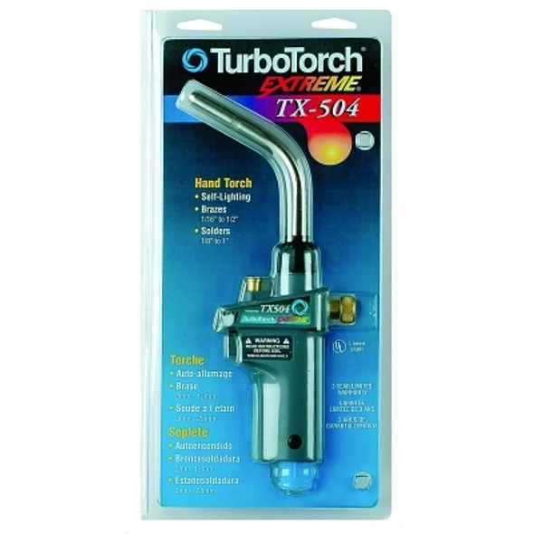 TurboTorch Extreme TX500 Series Self-Igniting Swirl Hand Torch, TX-500 ProPak, MAPP/Propane, Includes TX-503 and TX-504 Tips (1 EA / EA)