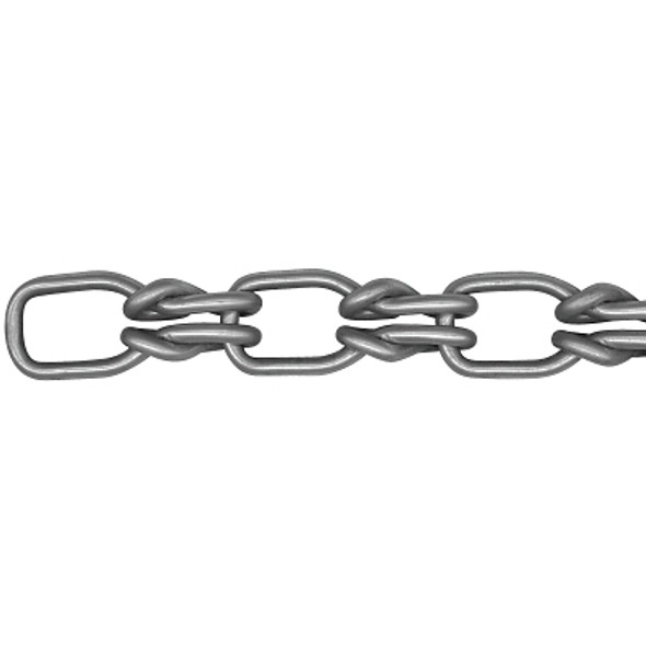 ACCO Chain Lock Link Chains, Size 2, 155 lb Limit, Bright Zinc (100 FT / CTN)