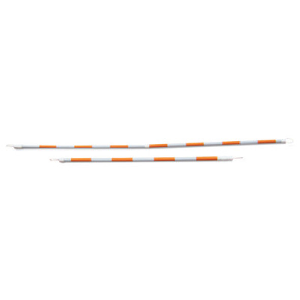 Cone Bar, Retractable, 5.5'-10.5', HDPE, Orange/White Reflective (1 EA)