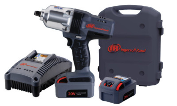 Ingersoll-Rand IQV20 Cordless Impactools, 1/2 in, 20 V, 1,900 rpm, 2 Battery Kit (1 EA)