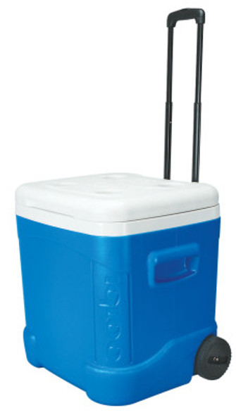Igloo Ice Cube Roller Coolers, 60 qt, Blue (1 EA/BOX)