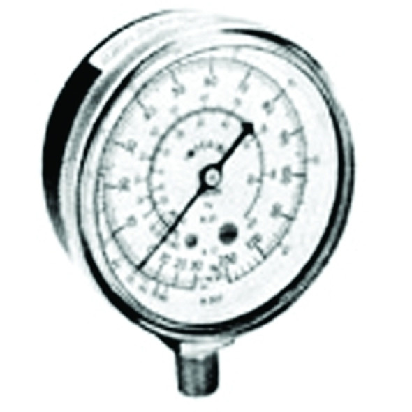 Imperial Stride Tool 2 1/2 in Refrigerant Gauge, 500 psi (tensile), 1/8 in NPT(M) (1 EA / EA)