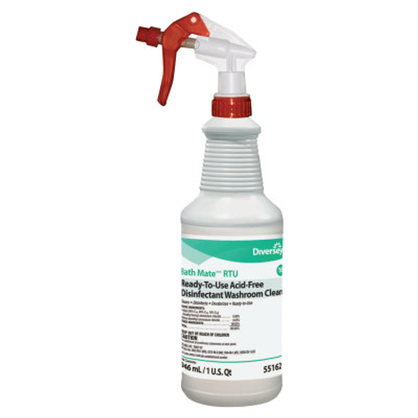 Bath Mate Acid-Free RTU Disinfectant/Cleaner, Fresh, 32oz Spray Bottle (12 EA / CT)