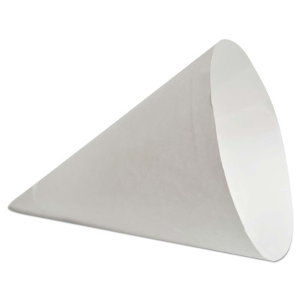 Paper Rolled Rim Cone Cups, 7 oz, White (5000 EA / CA)