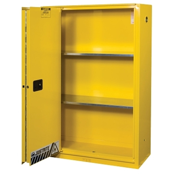 Yellow Safety Cabinets for Flammables, Self-Closing Cabinet, 45 Gallon, 1 Door (1 EA)