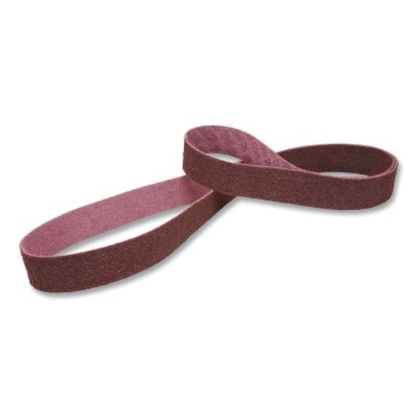 3M Scotch-Brite Surface Conditioning Belt, 1/4 in x 24 in, Medium, Maroon (20 EA / CTN)