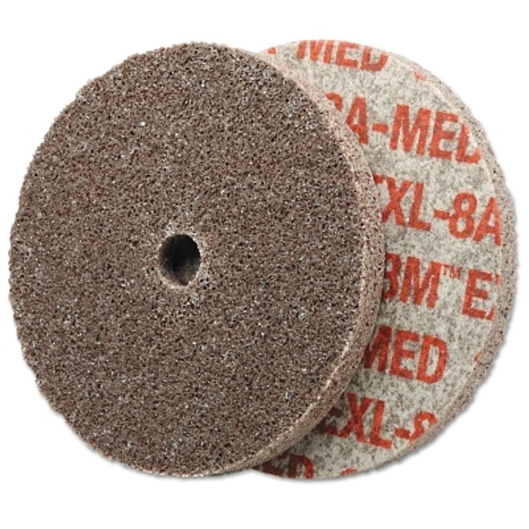 Scotch-Brite EXL Unitized Deburring Wheel, 3 in x 3/8 in, Medium, Aluminum Oxide, 18100 rpm (1 EA / EA)