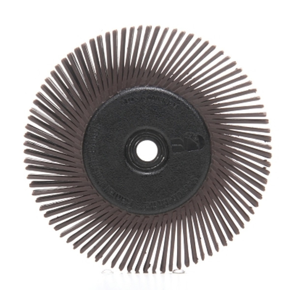 3M Abrasive Scotch-Brite Radial Bristle Brush, 6 in D x 1/2 in W, 10,000 rpm, Grit 36 (1 EA / EA)