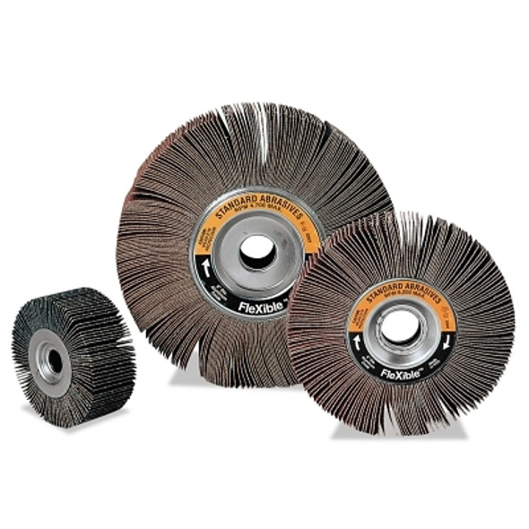 3M Standard Abrasives A/O Flexible Flap Wheel, 8 in dia, 2 in W, 1 in Core, 60 Grit (1 EA / EA)