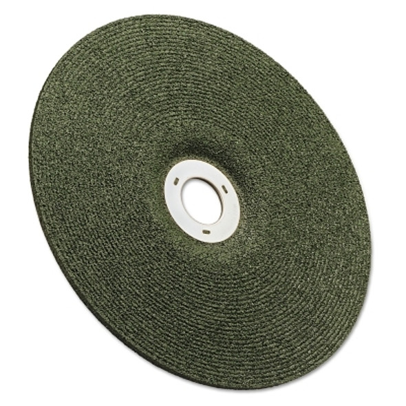 3M Abrasive Green Corps Wheel, 7 in Dia, 1/8 in Thick, 5/8 Arbor, 36 Grit Alum. Oxide (10 EA / CT)