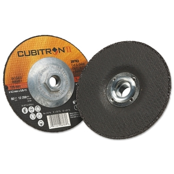 3M Abrasive Cubitron II Cut & Grind Wheel, 5 in Dia (10 WH / BX)