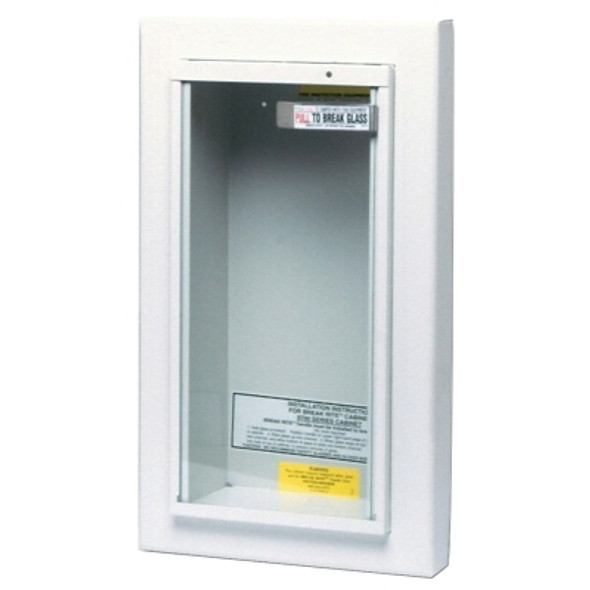 Extinguisher Cabinets, Semi-Recessed, Steel, Tan, 5 lb (1 EA)