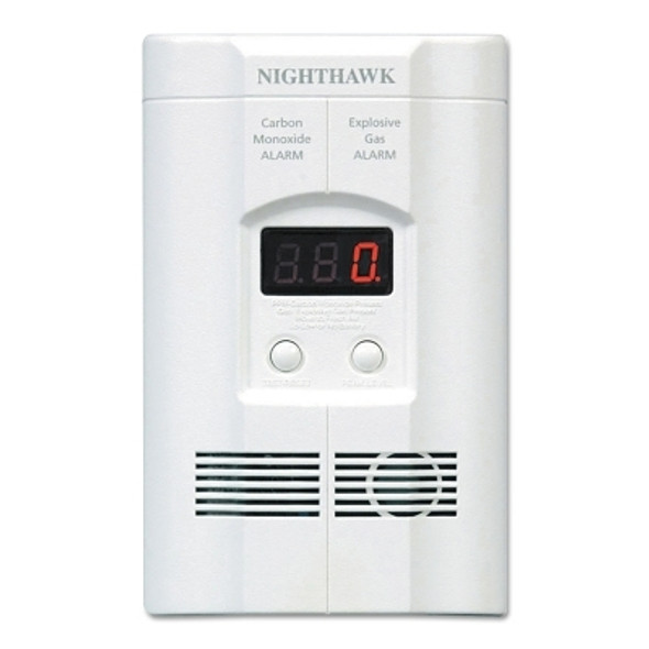 Direct Plug & Battery Operated CO Alarms, LED Display, Electrochemical (1 EA)