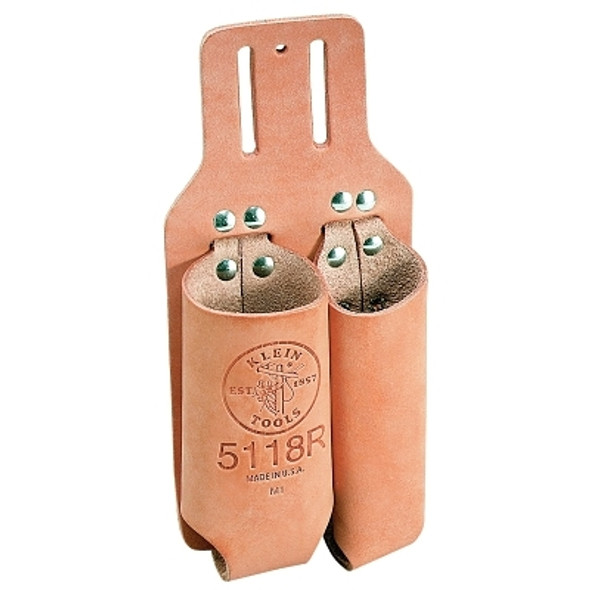 Pliers and Rule Holders, 2 Compartments, Leather, Belt Slot (1 EA)