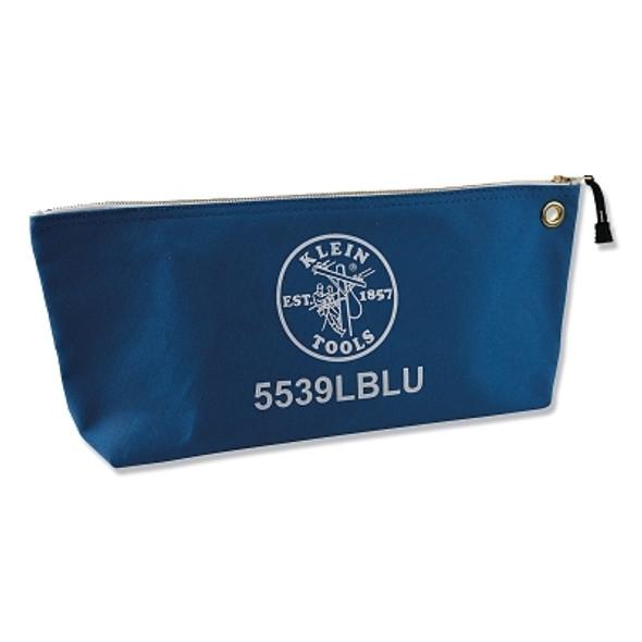 Canvas Bag with Zipper, Large Blue (1 EA)