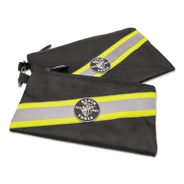 High Visibility Zipper Bags, 2 Compartments, 5 1/2 in x 10 in (2 EA / PK)