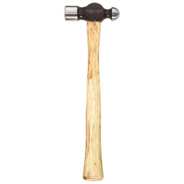 Klein Tools Ball Pein Hammer, Hickory Handle, 14 1/2 in, High Carbon Steel 16 oz Head (1 EA/CTN)