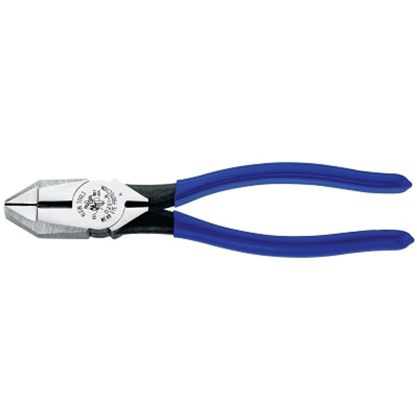 Square-Nose Side Cut Pliers, 8 1/2 in Length, 23/32 in Cut, Plastic-Dip Handle (1 EA)