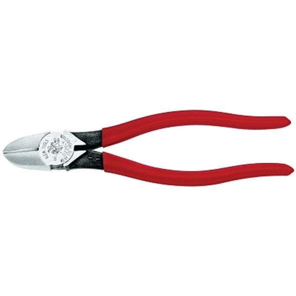 Heavy-Duty Diagonal Cutter Pliers, 7 11/16 in, Bevel, Plastic Dipped (1 EA)