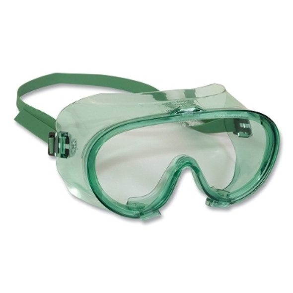 Monogoggle 202 Safety Goggle, Universal, Clear Lens, Green Frame, D4/D5, Anti-Fog, Ventless (1 EA)