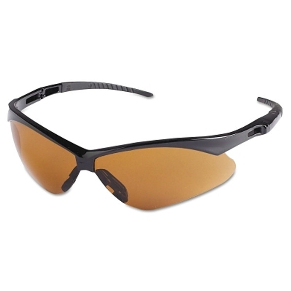 V30 Nemesis Safety Glasses, Copper Blue Shield, Polycarbonate Lens, Uncoated, Black Frame/Temples, Nylon (1 PR / PR)