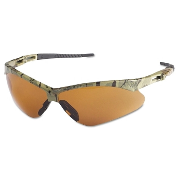 V30 Nemesis Safety Glasses, Bronze, Polycarbonate Lens, Uncoated, Camouflage Frame/Temples, Nylon (1 PR / PR)