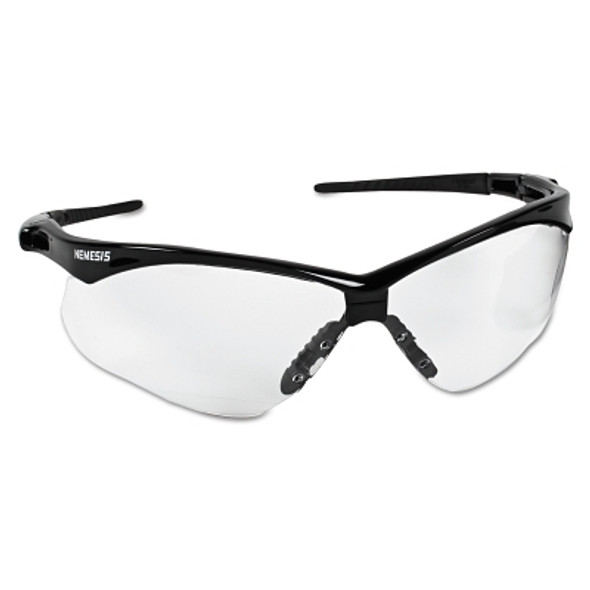V30 Nemesis CSA Safety Glasses, Clear, Polycarbonate Lens, Uncoated, Black Frame/Temples, Nylon (1 EA)